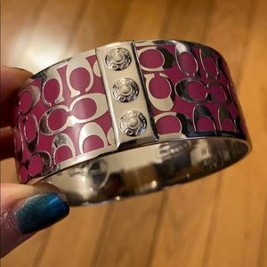 Authentic Coach Pink Bangle Bracelet